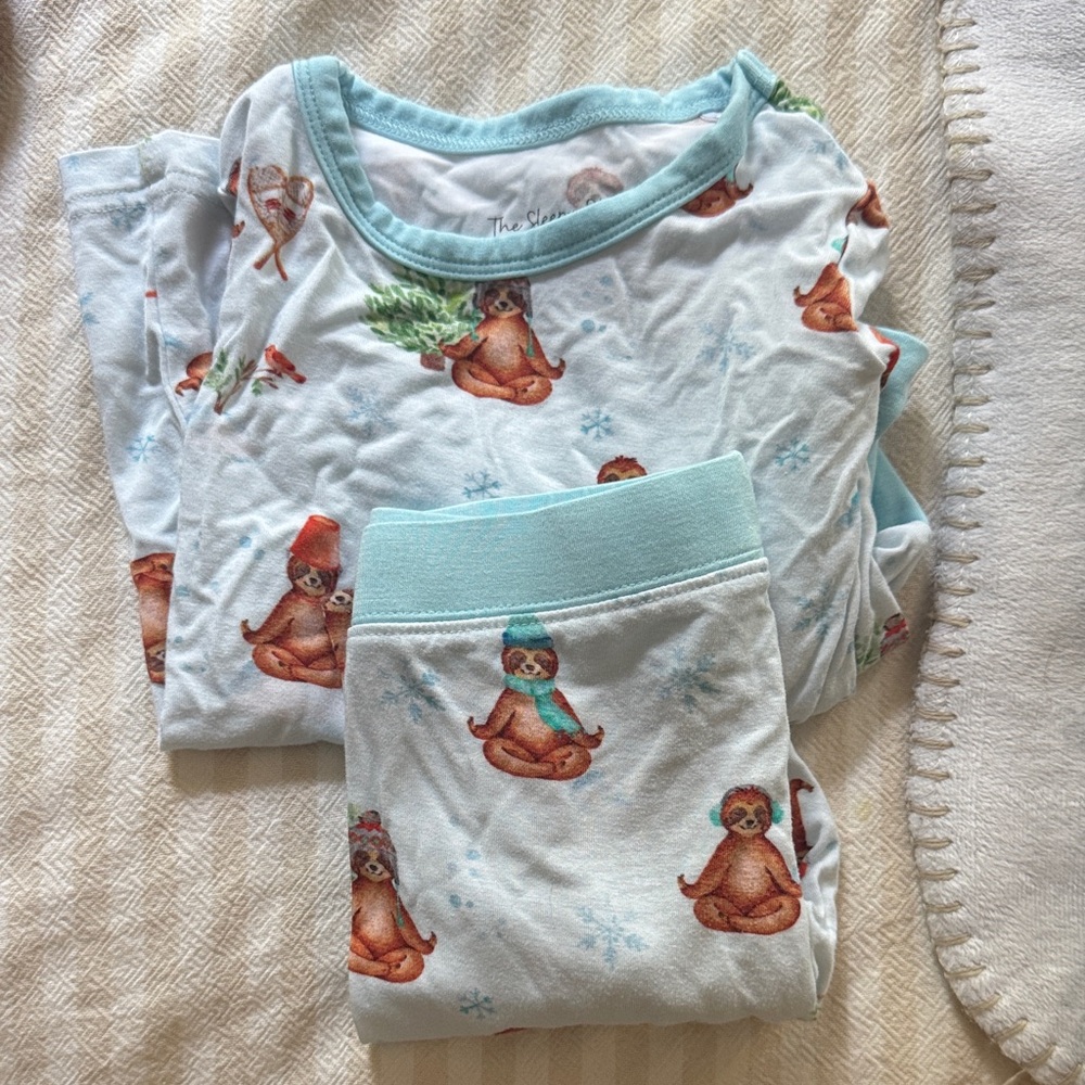 Two piece sleepy sloth set. Play due to pajamas. Size 18/24 month